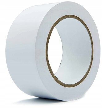 Märktejp 99m, golvmärkningstejp 50 mm bred, PVC - Röd