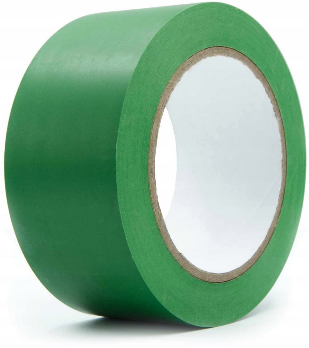 Märktejp 99m, golvmärkningstejp 50 mm bred, PVC - Röd - 2