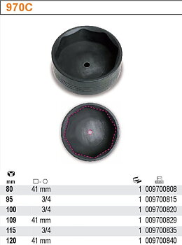 Specialhylsa 8-Kant 80-120 mm, BETA Tools (Storlek (mm) : 100)