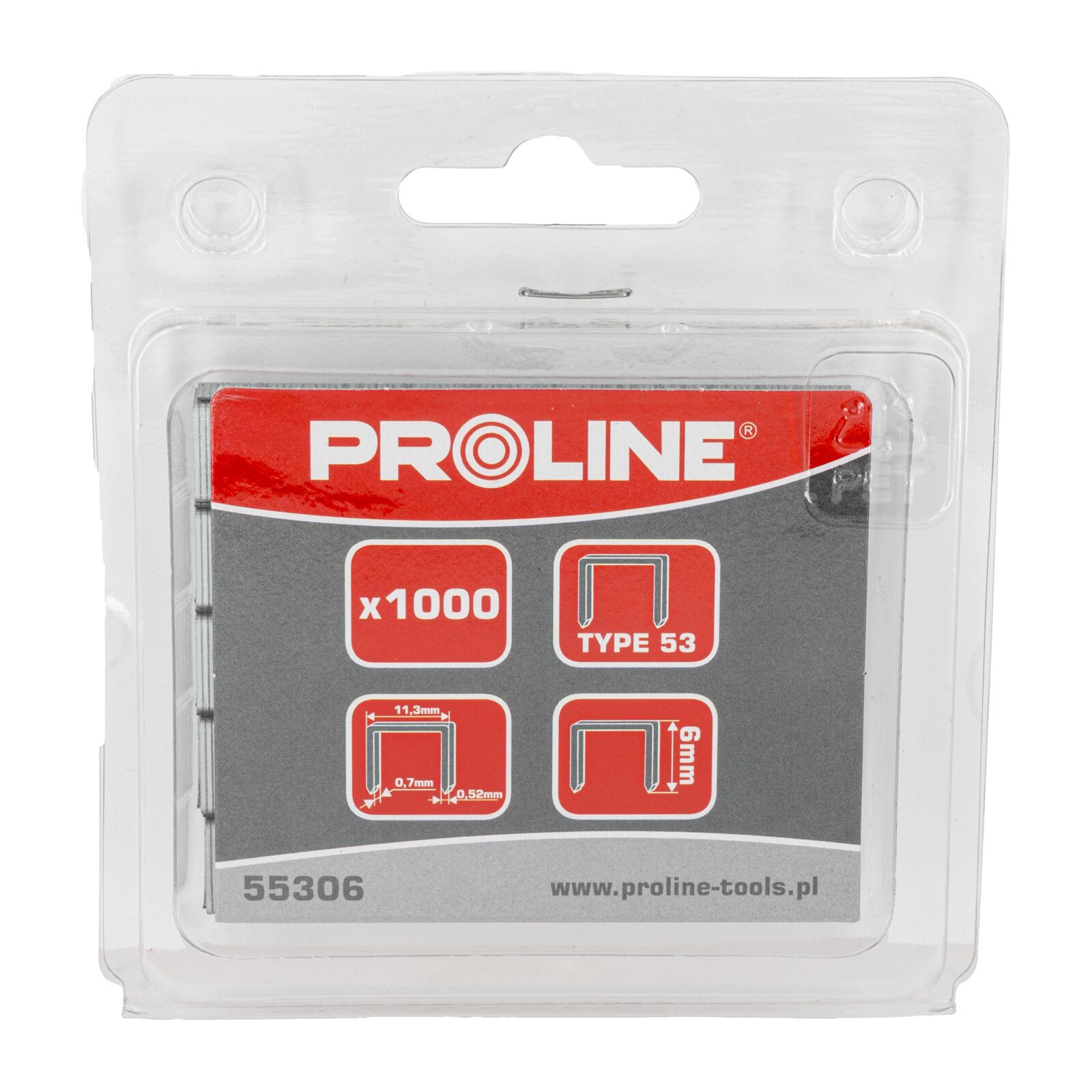 PROLINE TOOLS Häftklammer 6 mm, TYP 53, 1000st, Proline - 3