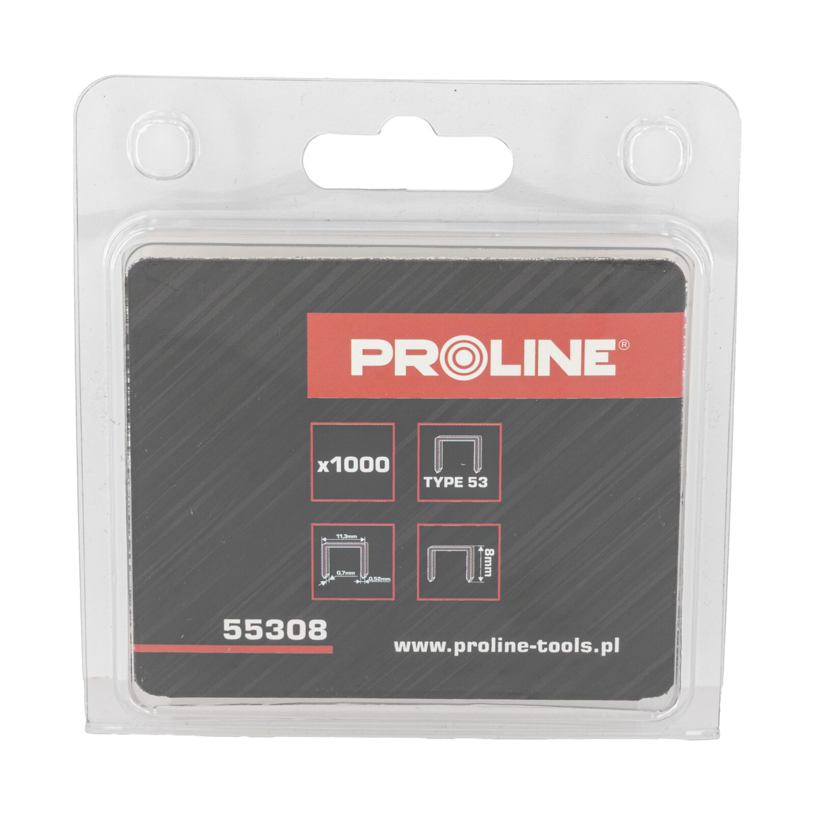 PROLINE TOOLS Häftstift 8 mm, Typ 53, 1000st i Kartong, Proline - 3