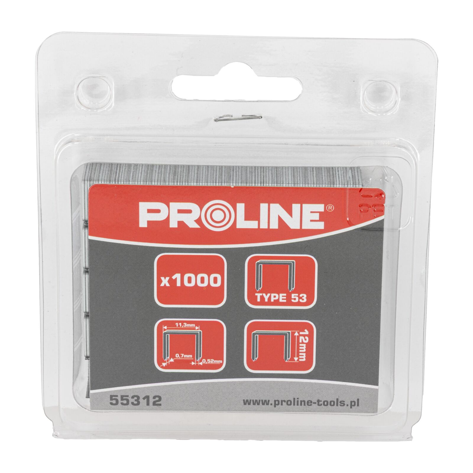 PROLINE TOOLS Häftstift 12 mm, Typ 53, 1000st i Kartong, Proline - 3