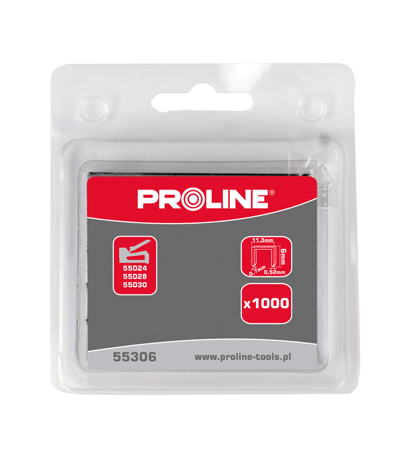 PROLINE TOOLS Häftstift 12 mm, Typ 53, 1000st i Kartong, Proline