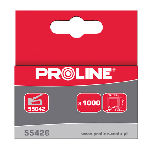 PROLINE TOOLS Häftklammer härdade 12, 7 x 0, 7 mm, 1000st, Proline