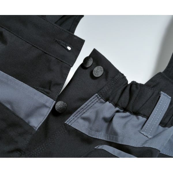 BETA TOOLS Hängselbyxor med Cordura-knä, reflextyg och många fickor, BETA Workwear Top Line (Storlek : XS) - 3