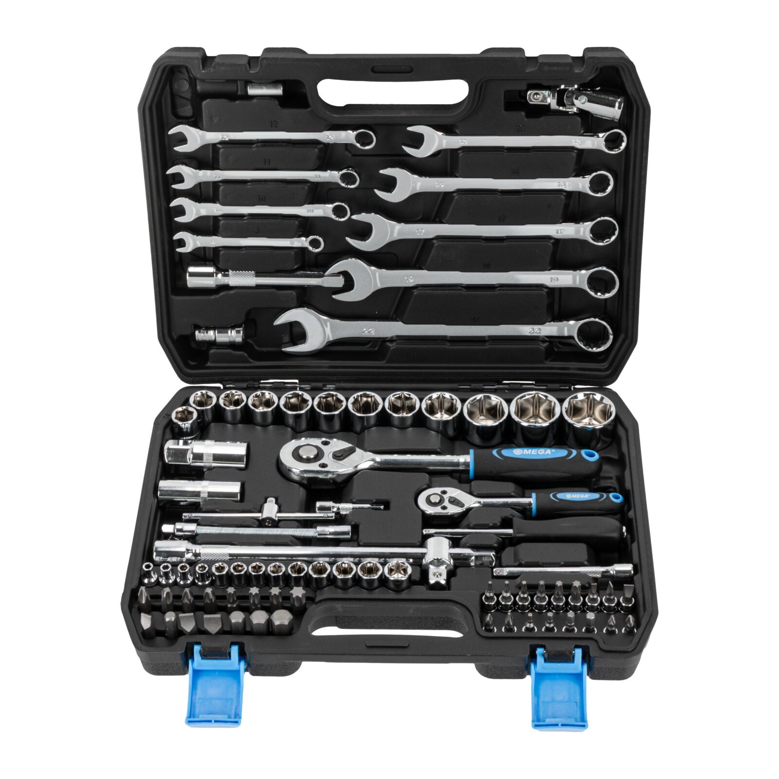 Mega Verktygssats 82st., 1/2 och 1/4, 4-32 mm - 3