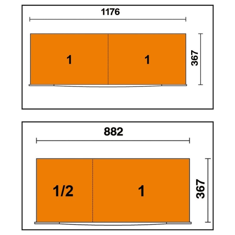 Verktygsvagn Extra Stor 8 Lådor 1100 kg Rostfri Anti-Tilt, BETA Tools - Orange - 5