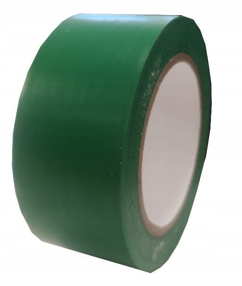 Märktejp 33m x 50 mm PVC, självhäftande, hållbar golvmärkningstejp, Budfix - Röd - 11