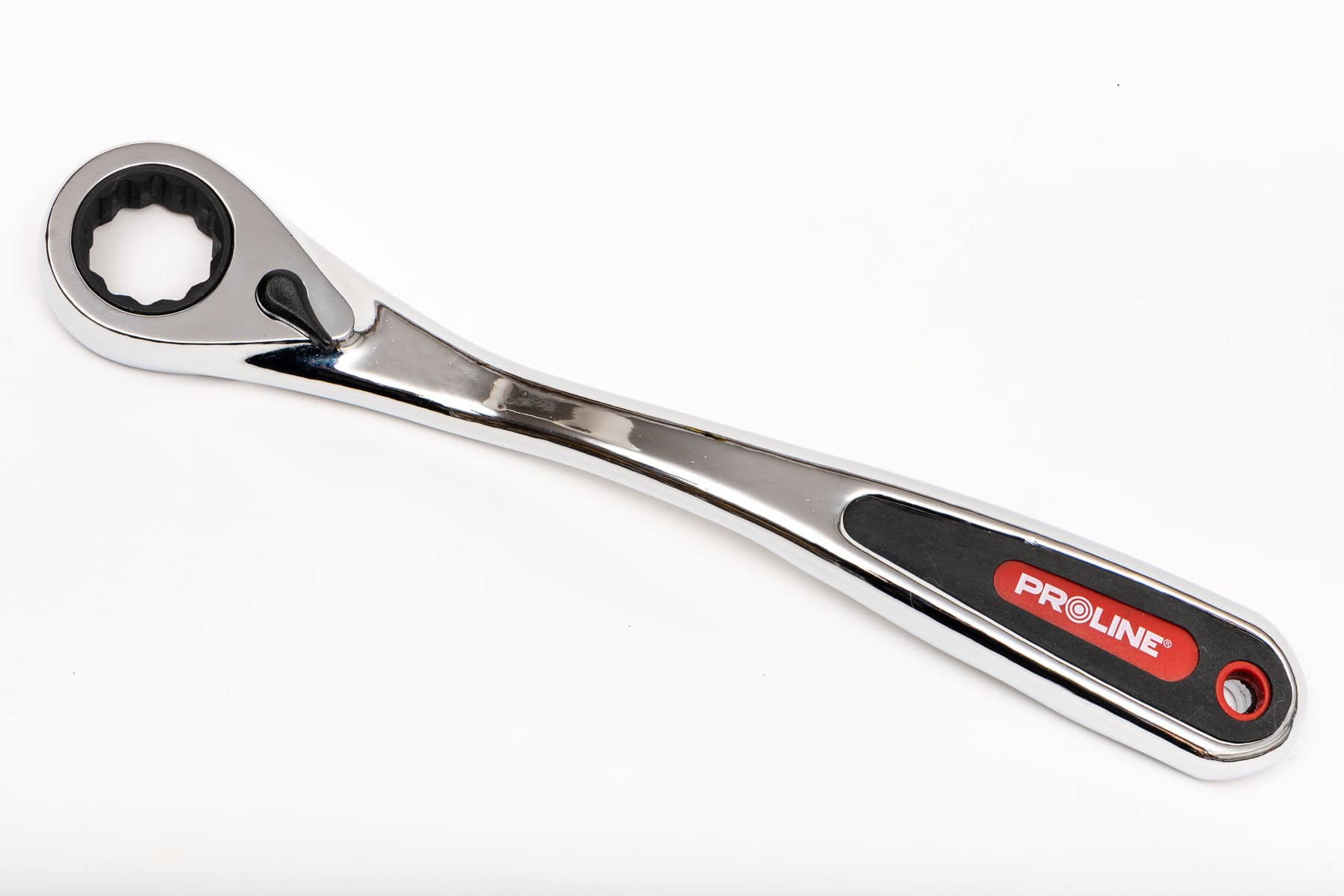 PROLINE TOOLS Hylsnyckelsats 17st med genomgående hylsor SPLINES, adapter 1/2, förlängare 77 mm, spärrskaft 72 kugg, Proline - 4