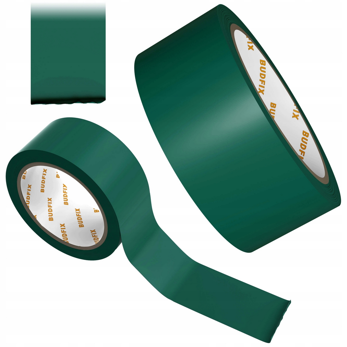 Märktejp 33m x 50 mm PVC, självhäftande, hållbar golvmärkningstejp, Budfix - Grön - 4