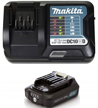 Batteri 12V 2.0Ah + Laddare DC10WD CXT Li-Ion, MAKITA