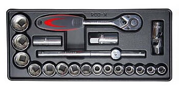 PROLINE TOOLS Verktygstråg nr28395 x 180 mm, 1/221-delat, Tom, Proline