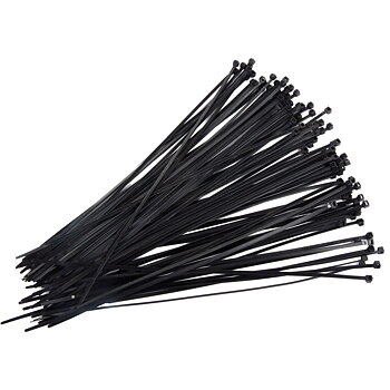 PROLINE TOOLS Nylon Kabelbindare (Svart), 2, 5 x 200 mm, 100 st, Proline