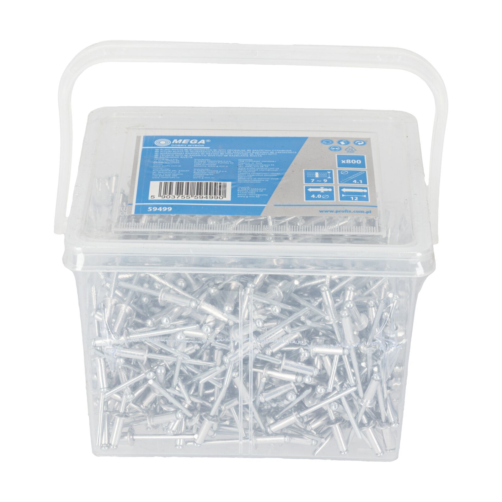 Blind Rivets - 4.012 .0 mm, 800St - 2