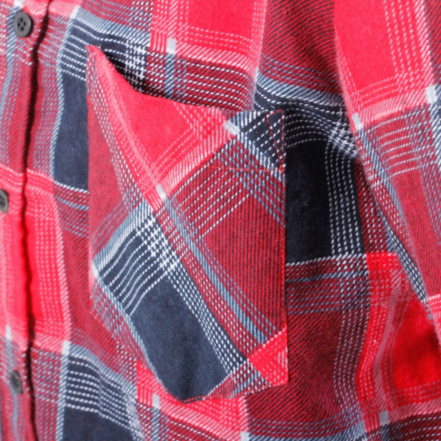 LahtiPro Flanellskjorta röd-svart, arbetsskjorta 170G/M2, CE, LAHTI (Storlek : XL)