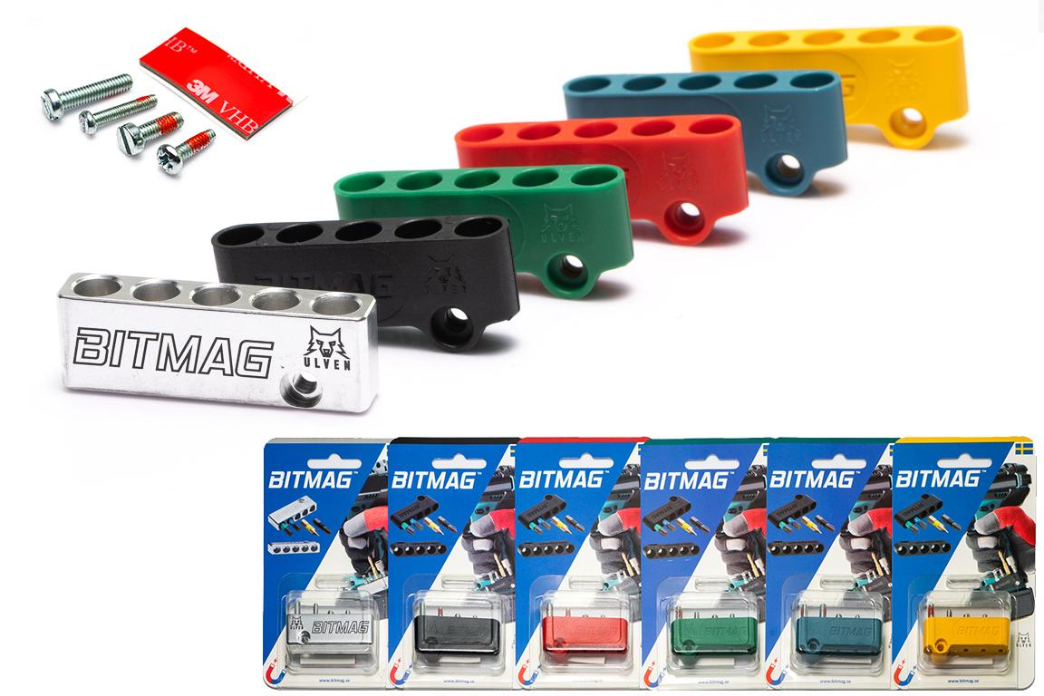 BITMAG metall, magnetiskt bitshållare, borrhållare, hylshållare, Made in Sweden - 6