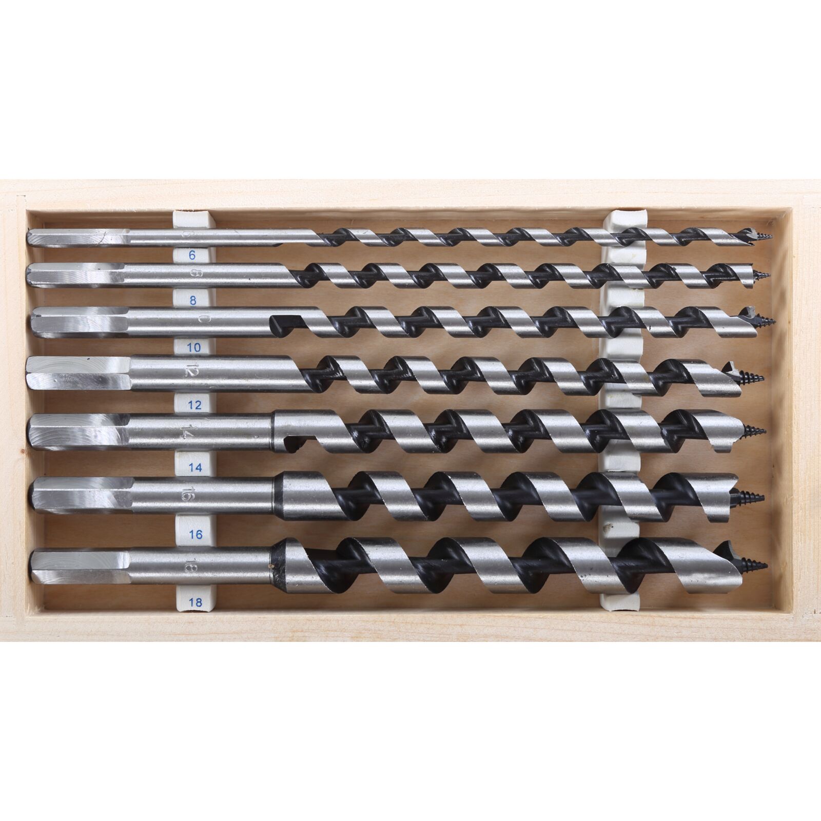 PROLINE TOOLS Träborr, sats 7 st (6-18 mm), 230 mm, Proline