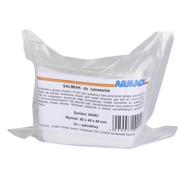 Profix Ammoniumklorid för lödning, Amasan, fast form, 65 x 45 x 40 mm