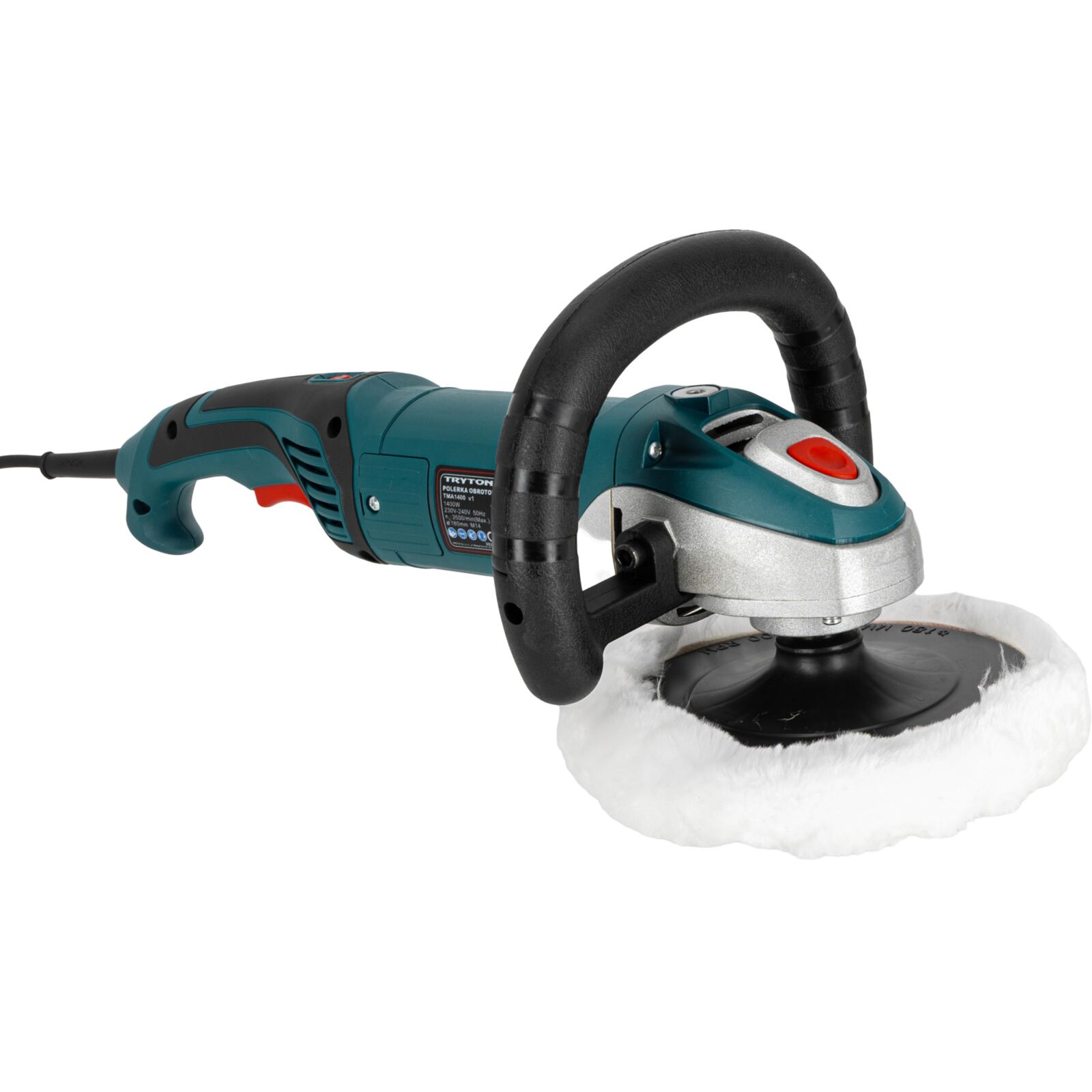 Poleringsmaskin 1400W 180 mm 600-3500/MIN, Tryton - 4