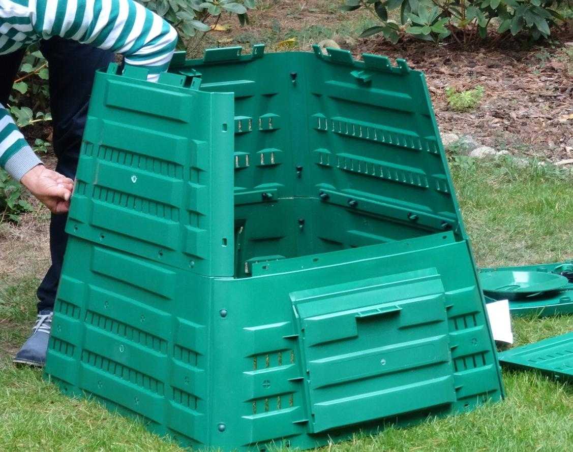 Kompostbehållare 400L, kompostbox för varm kompost utomhus åretrunt, Ekobat Termo - 6