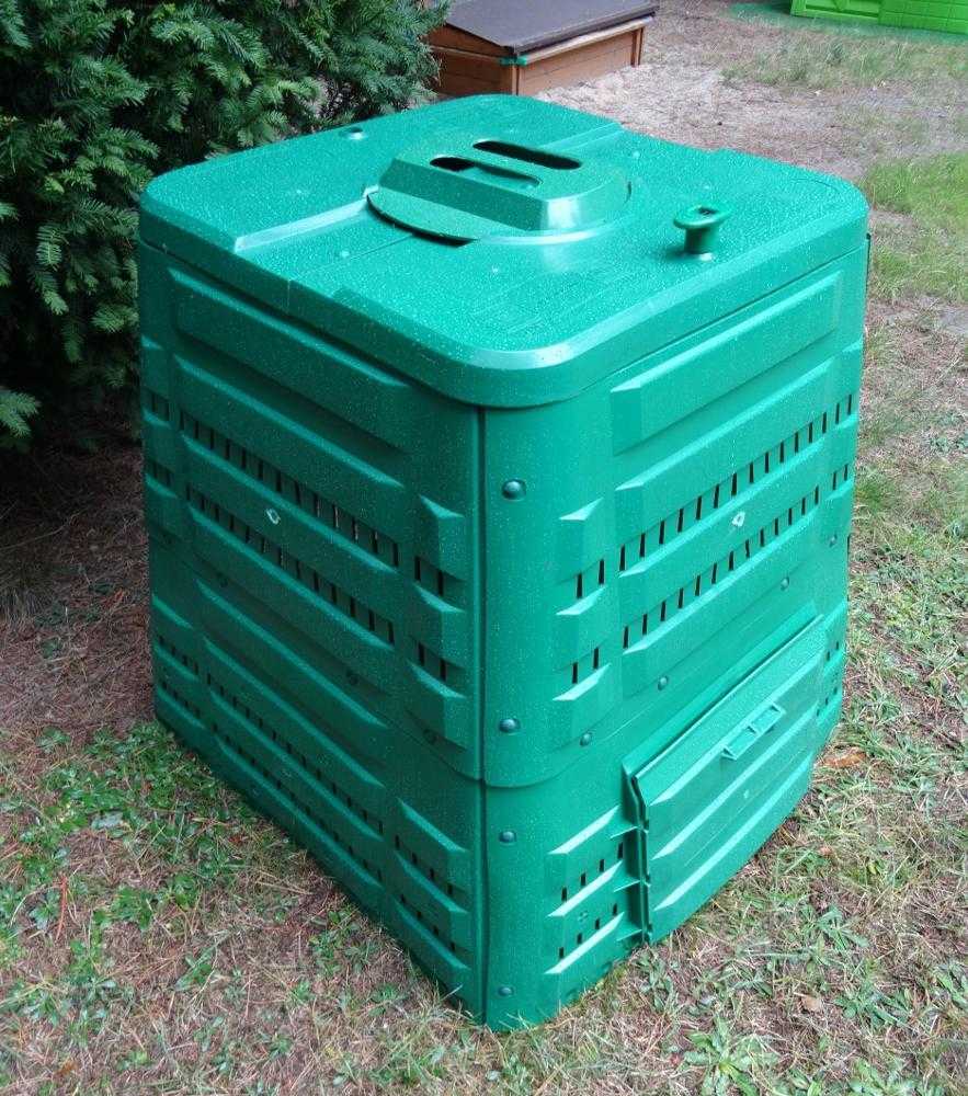 Kompostbehållare 400L, kompostbox för varm kompost utomhus åretrunt, Ekobat Termo - 3