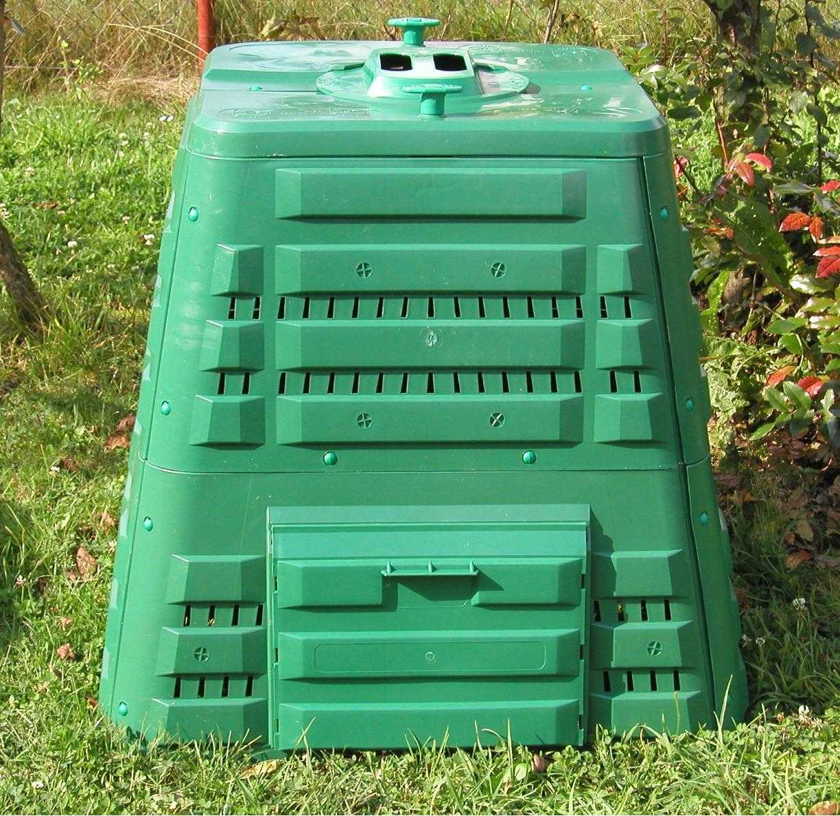 Kompostbehållare 400L, kompostbox för varm kompost utomhus åretrunt, Ekobat Termo - 2