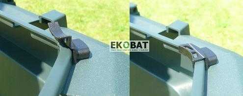 EKOBAT Kompostbehållare 820L, kompostbox för varm kompost utomhus åretrunt, THERMOQUICK® EXPRESS 800 - 8