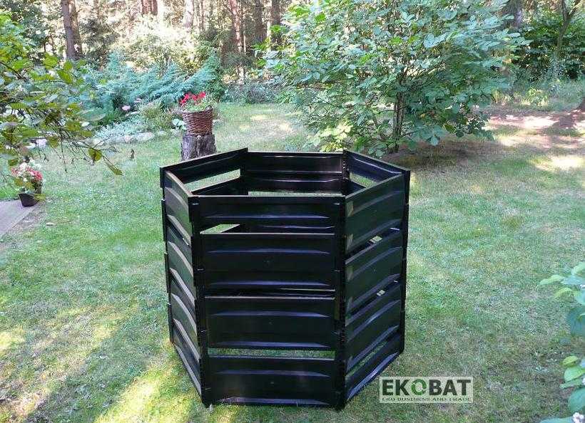 Kompostbehållare 1050L, kompostbox för kompostering utomhus, Ekobat - 2