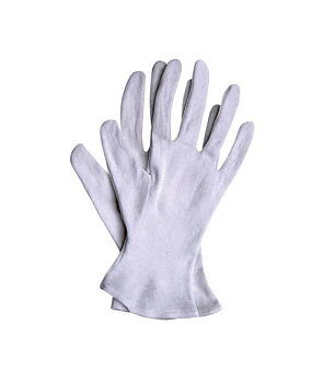 Bomullshandskar 12 par, beige arbetshandskar, CE (Handskestorlek : 7 [S] Handlängd 17,1cm Omkrets 17,1cm)