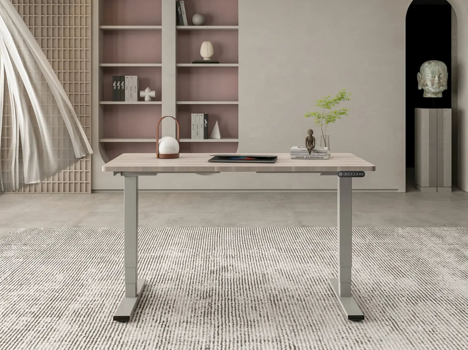 Spacetronic Höj- och sänkbart skrivbord utan toppskiva, elektriskt underrede för bord, max 127 cm höjd och 100 kg, Spacetronik ERGOLINE - 5