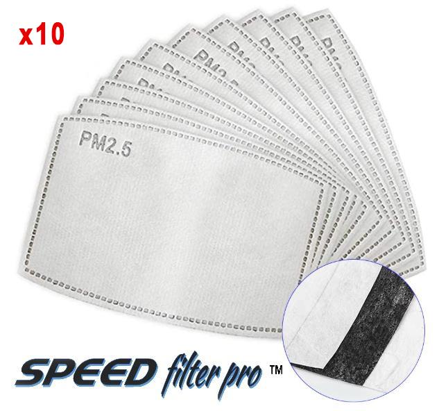 Filter för andningsskydd 10st, skyddar mot virus bakterier m.m. PM 2.5 FFP3 N99 Speed Filter PRO
