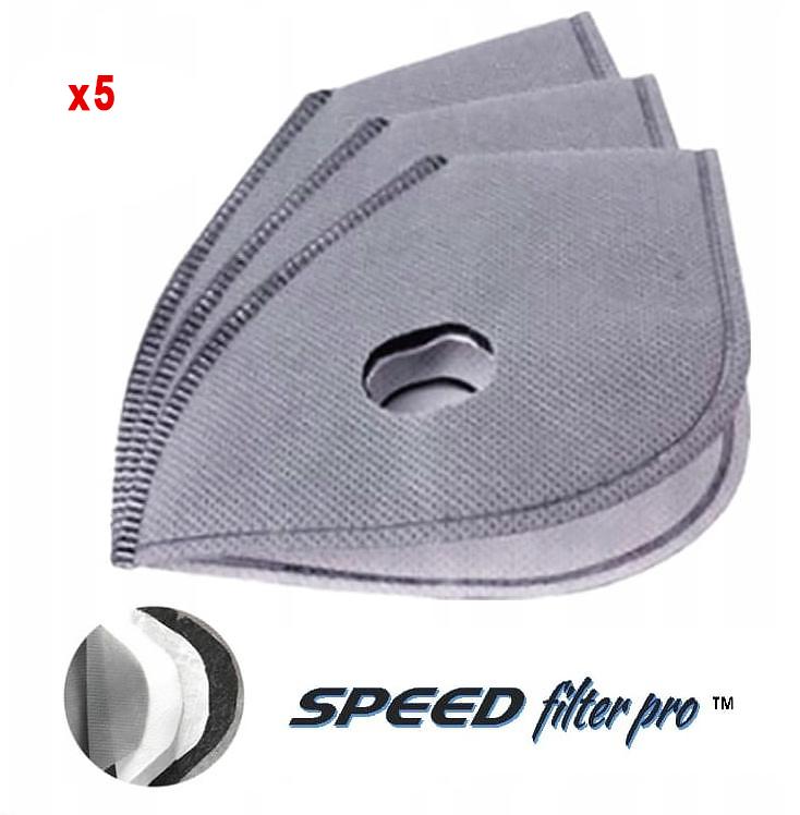 Filter för andningsskydd 5st, skyddar mot virus bakterier m.m. MP 2.5 FFP2 N95 (labbtestade motsvarar N99 FFP3 nivåer) för neoprenmasker med 2 ventiler