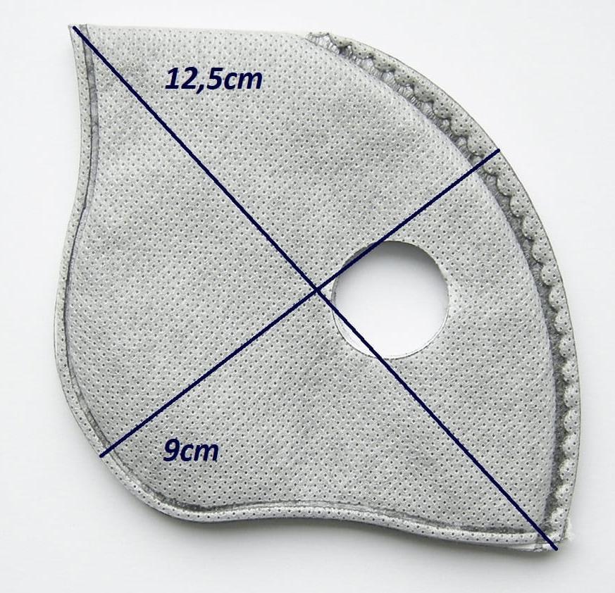 Filter för andningsskydd 5st, skyddar mot virus bakterier m.m. MP 2.5 FFP2 N95 (labbtestade motsvarar N99 FFP3 nivåer) för neoprenmasker med 2 ventiler - 2