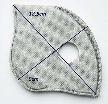 Filter för andningsskydd 5st, skyddar mot virus bakterier m.m. MP 2.5 FFP2 N95 (labbtestade motsvarar N99 FFP3 nivåer) för neoprenmasker med 2 ventiler