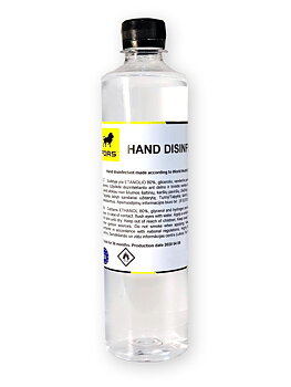 Handdesinfektion 80% 0.5L för professionell bruk, bakterier och virusdödande, Fors (säljs i 3-pack)