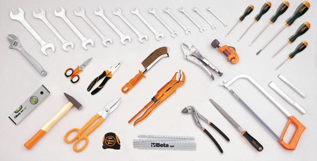 BETA TOOLS Hand socket wrenches with 3/8" female square drive, long type, polygonal mouth, chrome-plated