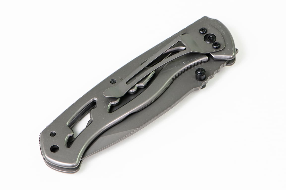 Fickkniv 90 mm, hopfällbar, rosfritt, ROOKS - 7