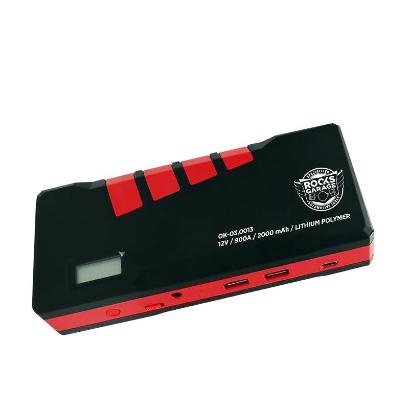 Mini booster 900 A, 20000 mAh 12V, power bank, laddare, ROOKS - 2