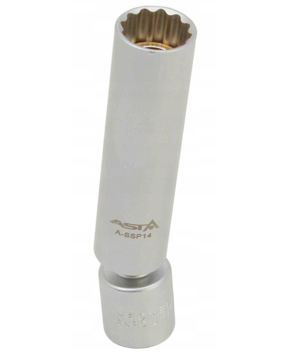 Tändstiftshylsa 14 mm 3/8 med LED, 12-kant för BMW, Asta - 4