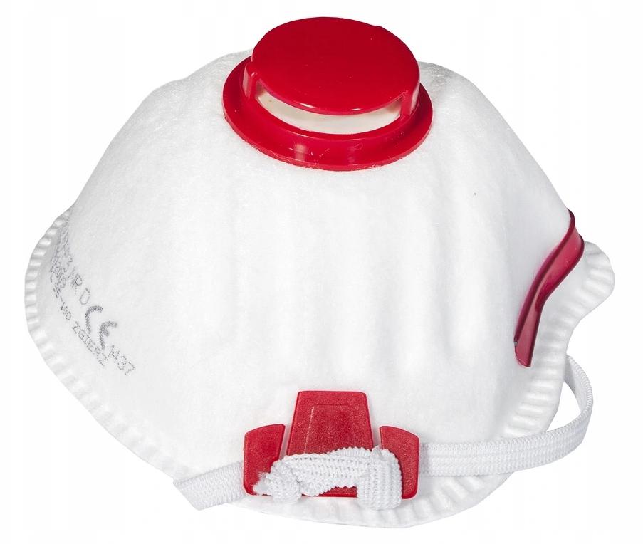Andningsskydd 1st, andningsmask med ventil, skyddar mot virus bakterier m.m. FFP3, CE - 2