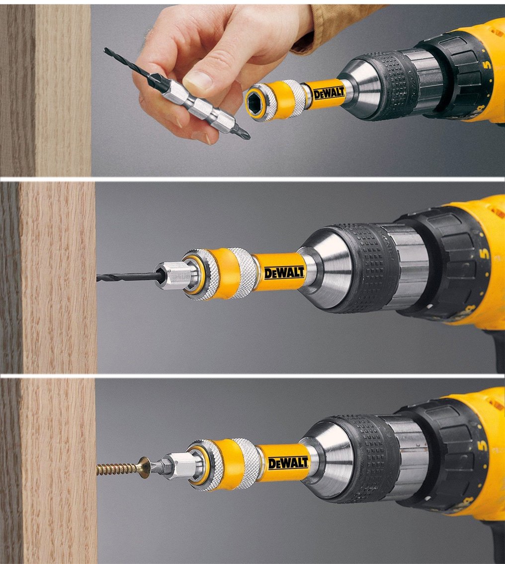 Borr- och skruvbitssats DEWALT ¼“ 10 st. DEWALT DT7612 - 2