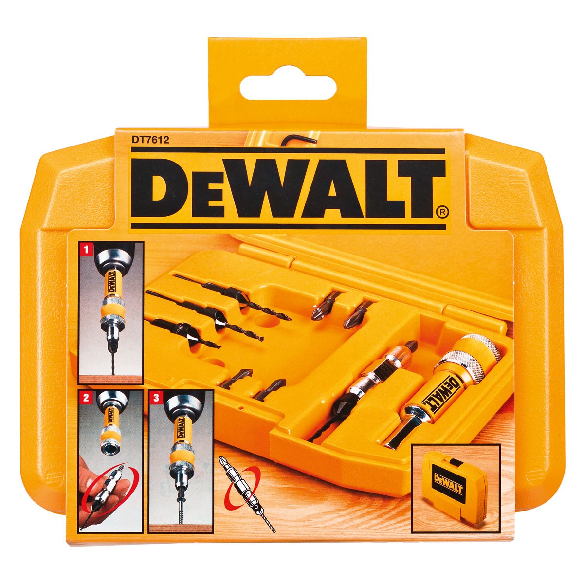 Borr- och skruvbitssats DEWALT ¼“ 10 st. DEWALT DT7612