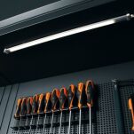 BETA TOOLS Aluminiumprofil med LED-list 50 cm, Soft Touch, rostfri - 3