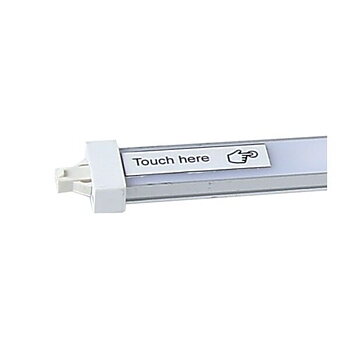 BETA TOOLS Aluminiumprofil med LED-list 50 cm, Soft Touch, rostfri