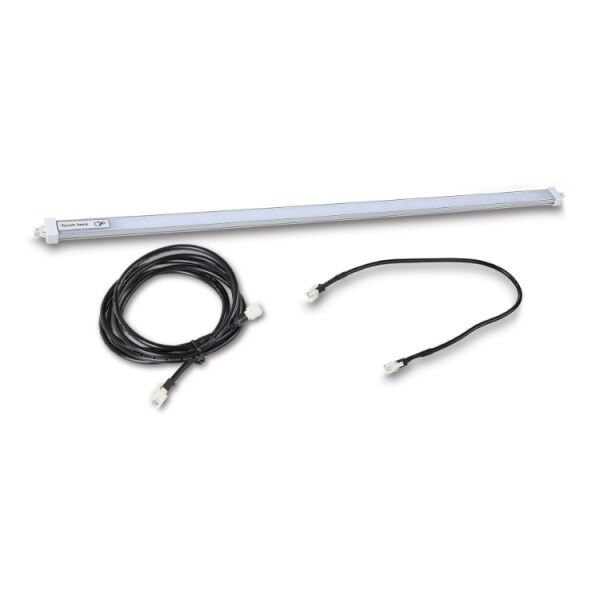 BETA TOOLS Aluminiumprofil med LED-list 50 cm, Soft Touch, rostfri - 4