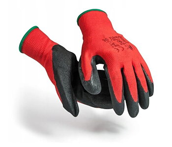Arbetshandskar latex/nylon 1st, st. 10-11, CE (minsta order 12st) (Handskestorlek : 10 [XL] Handlängd 20,4cm Omkrets 25,4cm)