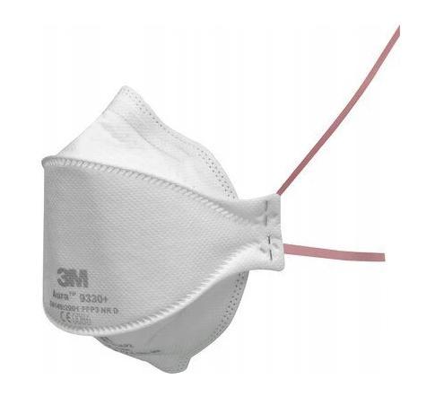 Andningsskydd, 1st andningsmask 3m AURA 9330+ skyddar mot virus bakterier m.m. FFP3, CE