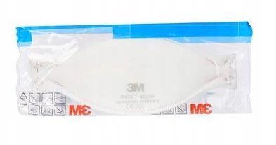 Andningsskydd, 1st andningsmask 3m AURA 9330+ skyddar mot virus bakterier m.m. FFP3, CE - 3