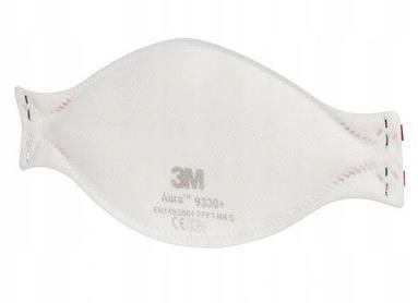 Andningsskydd, 1st andningsmask 3m AURA 9330+ skyddar mot virus bakterier m.m. FFP3, CE - 2