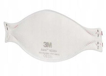 Andningsskydd, 1st andningsmask 3m AURA 9330+ skyddar mot virus bakterier m.m. FFP3, CE